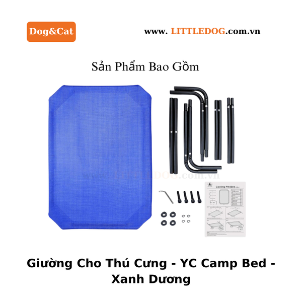 Giường Cho Thú Cưng - YC Camp Bed - Xanh Dương