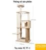 TRỤ MÈO CÀO YC TT-1 - YC CAT TREE TT-1 (720x495x1544 mm)