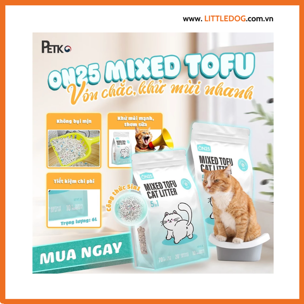 Cát Đậu Nành Cho Mèo Cat’s On ON25 Mixed Tofu