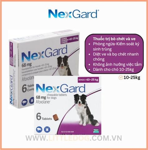 Nexgard Trị Ve & Bọ Chét Cho Chó (10-25kg)