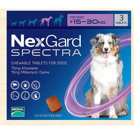 Nexgard Spectra Trị Ve & Sổ Giun Cho Chó (15-30kg)