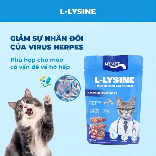Pate Cho Mèo MR.VET (70G) - Vị Cá Ngừ và Cá Hồi