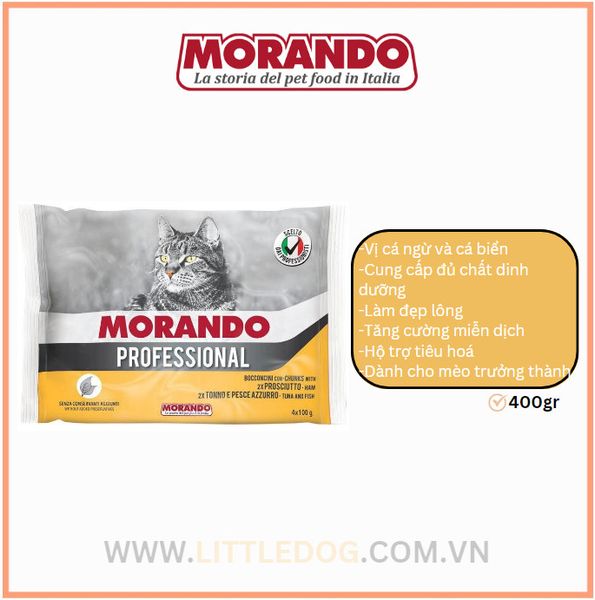 Morando Hạt khô Cho Mèo Trưởng Thành 400g