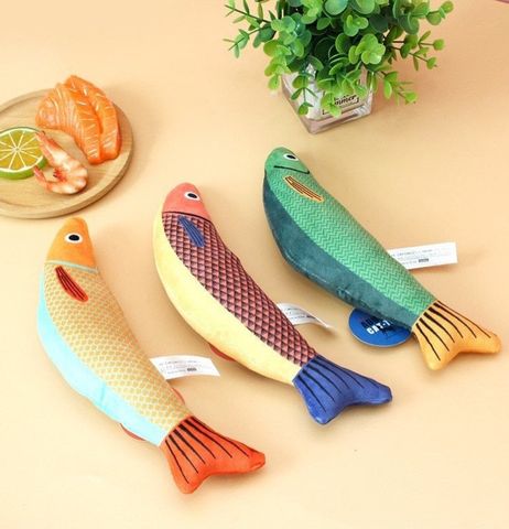 Đồ chơi cá nhồi bông và catnip - Kara cattoy catnip ABS Fish