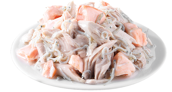 MARIA Pate Chó Vị CáNgừ&CáHồi-Dog Tuna,Salmon Shirasu in Gravy 70g