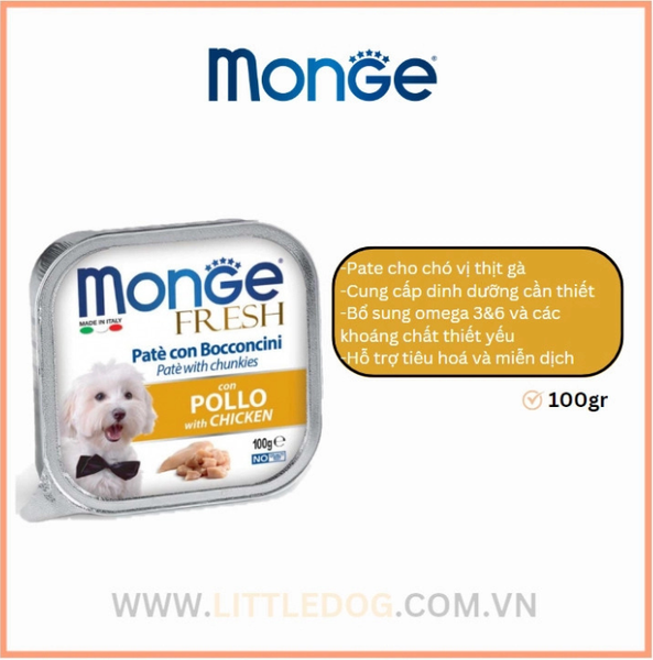Pate Monge Cho Chó Đủ Vị - 100g