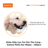 Khăn Ướt Lau Tai Cho Thú Cưng - Sukina Petto Ear Wipes - 100pcs
