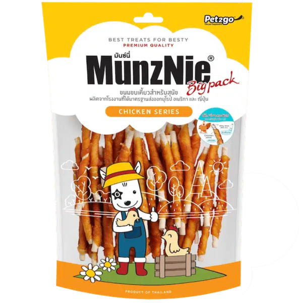 KHÔ GÀ MUNZNIE CHO CHÓ BIG PACK 400GR