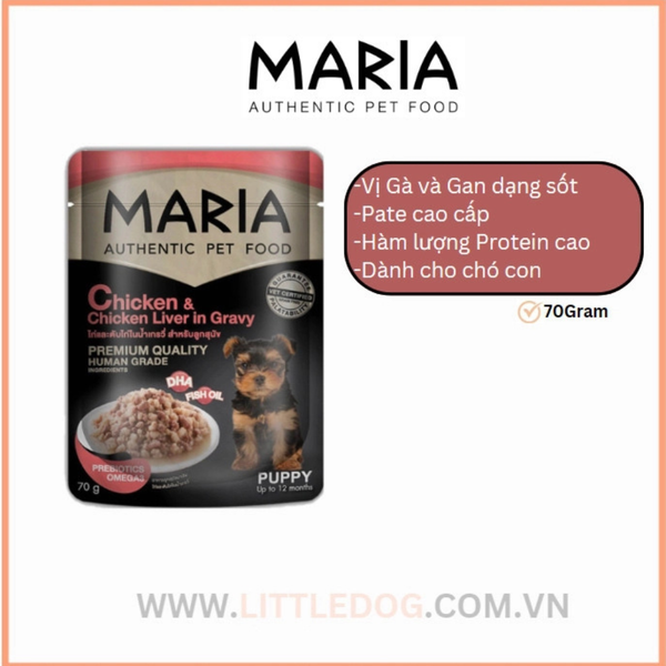 Pate Thức Ăn Ướt Cao Cấp Maria Dành Cho Chó