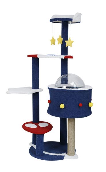 Trụ Cào Mèo YC Không Gian - YC Cat Tree Blue TK-4