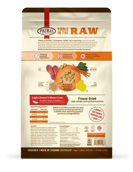 Primal - Kibble in the Raw Dog Food - Thịt Bò