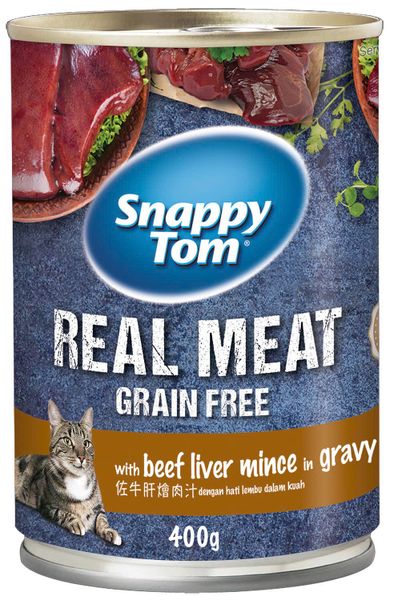 Pate Mèo Snappy Tom Real Meat - Lon/400g