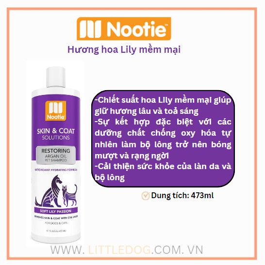 Nootie Dầu tắm hương hoa Lilly - Soft Lily Passion 473ml