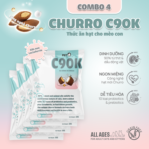 Thức Ăn Hạt Churro C90 Dành Cho Mèo Con – PetQ