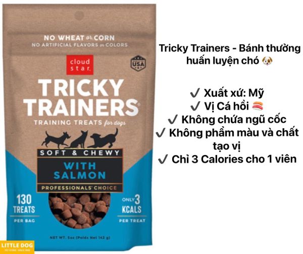 CloudStar Tricky Trainers - Bánh thưởng huấn luyện cho chó 142g