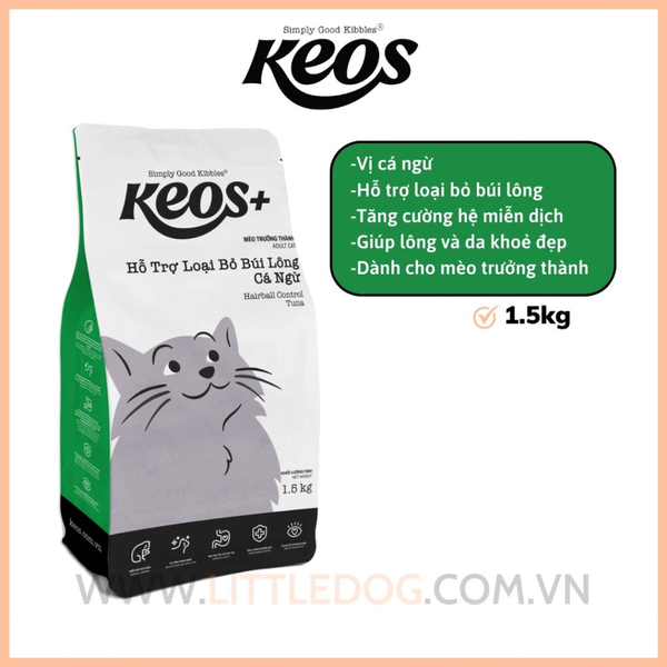 Keos - Thức Ăn Hạt Cho Mèo Mọi Lứa Tuổi