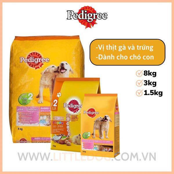 Pedigree Chó Con Vị Gà&Trứng 1.5kg