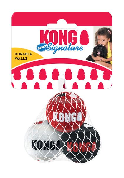 Kong Dog Signature Sport Ball 3-pk Medium
