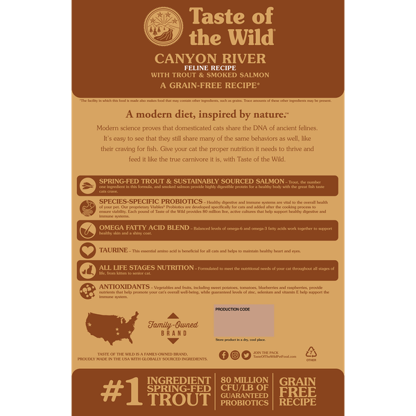 Taste Of The Wild Cat Canyon River (500g/2kg/6.6kg) -Vị Cá Hồi