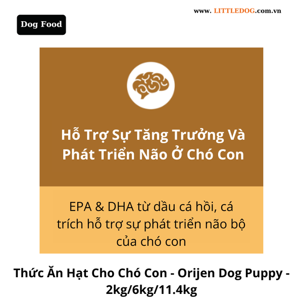 Thức Ăn Hạt Cho Chó Con - Orijen Dog Puppy - 2kg/6kg/11.4kg
