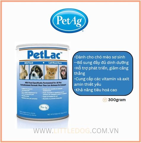 Sữa bột PetLac cho chó mèo sơ sinh - 300g
