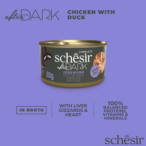 Pate Cho Mèo Schesir In Broth Lon 80g - 5 Vị Thơm Ngon Dạng Thịt Xé Với Nước Hầm