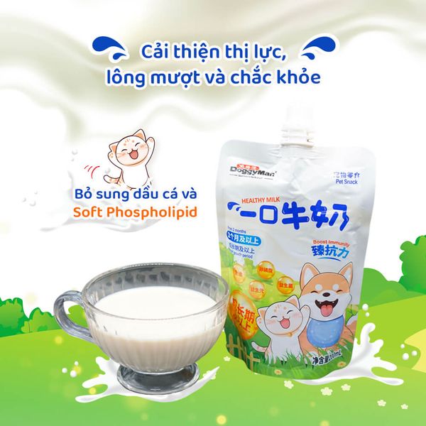 CattyMan – Sữa Dinh Dưỡng Cho Chó Mèo Trên 2 Tháng Tuổi (200ml)