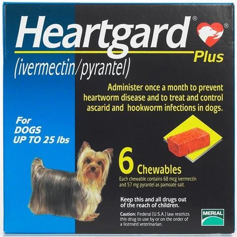 Heartgard Xổ Giun Cho Chó Dưới 11kg (1pcs)