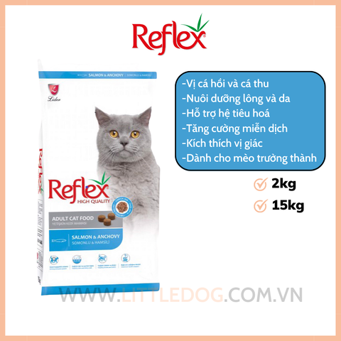 Reflex Vị Cá Hồi Mèo trưởng thành - Adult Cat Food Salmon & Anchovy (2kg/15kg)