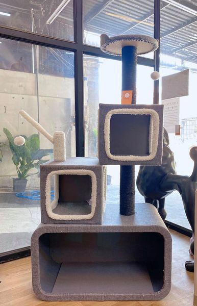 Trụ Cào Mèo Ô Xám (70x40x135) 0420-Cat Tree Nordic Grey