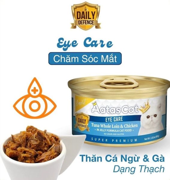 Aatas - Pate Mèo phiên bản Daily Defence (Bảo vệ hàng ngày) 80g