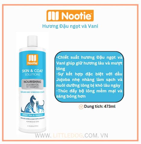 Nootie Dầu tắm Hương Đào Vani - Nourishing Sweet Pea & Vanilla