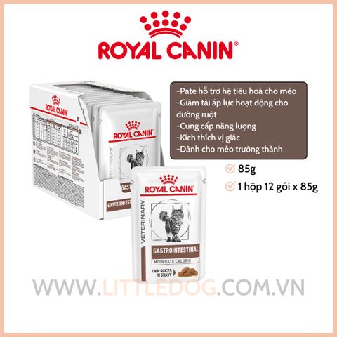ROYAL CANIN GASTROINTESTINAL WET - THỨC ĂN CHO MÈO GẶP VẤN ĐỀ VỀ TIÊU HÓA 85g