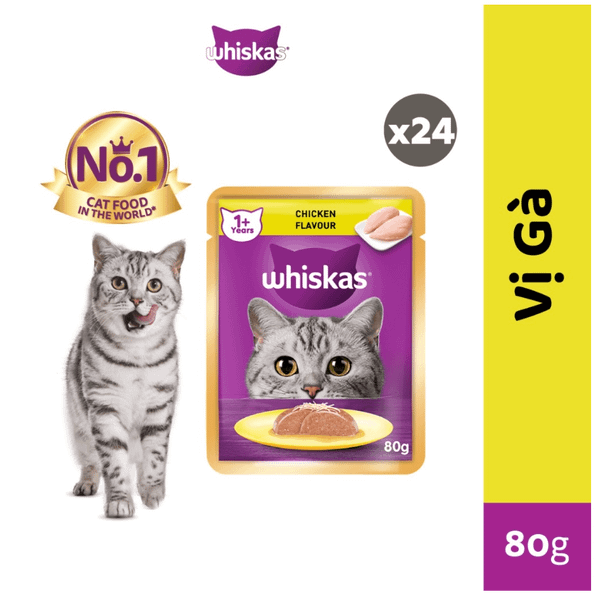 Whiskas Adult - Pate cho mèo trên 1 tuổi 85g