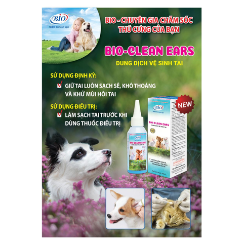 Bio-Clean Ears – Dung Dịch Vệ Sinh Tai Cho Chó Mèo (50ml)