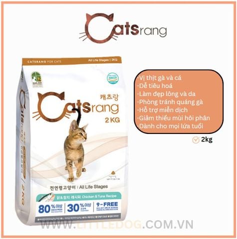Catsrang All Stages- Thức Ăn Khô Cho Mèo Mọi Lứa Tuổi 2kg