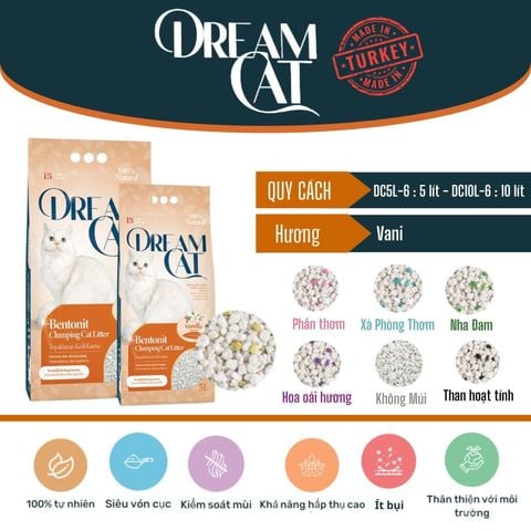 Dream Cat - Cát vệ sinh mèo Dream Cat 5L/10L