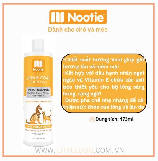 Nootie Dầu tắm hương Vanila ngọt ngào - Warm Vanilla Cookie 473ml