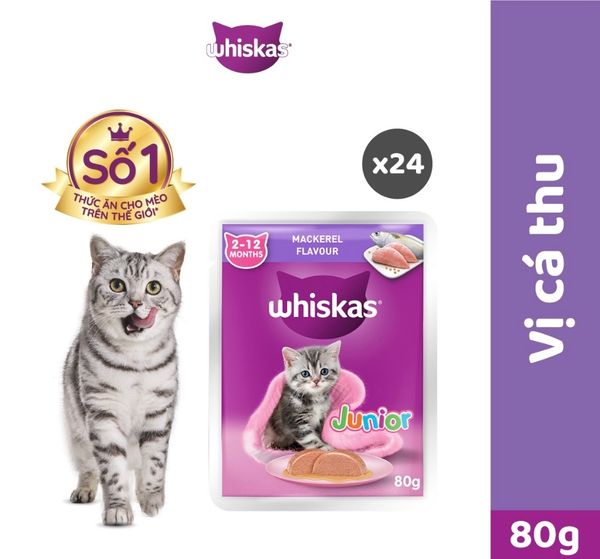 Whiskas Kitten - Pate cho Mèo Con 80g