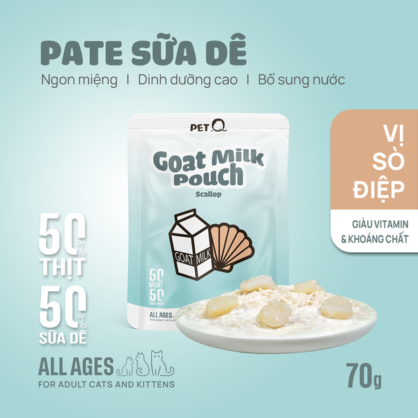 Pate Mèo Sữa Dê PetQ - gói/70g
