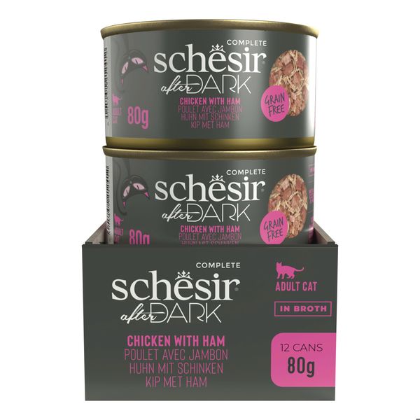 Pate Cho Mèo Schesir In Broth Lon 80g - 5 Vị Thơm Ngon Dạng Thịt Xé Với Nước Hầm