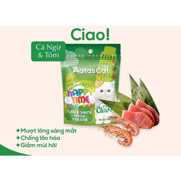 Bánh Thưởng AAT Cat Happy Time 60g