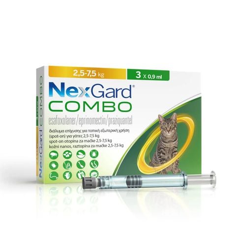 Combo NexGard cho mèo từ 2.5kg - 7.5kg
