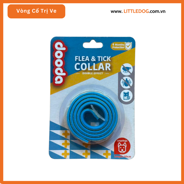 DOODA – VÒNG CỔ TRỊ VE, RẬN DÀNH CHO CHÓ (60CM)