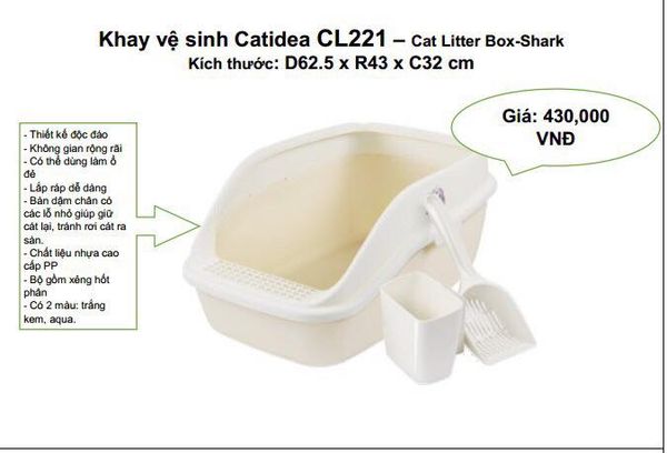 Catidea Khay Vệ Sinh Mèo CL221