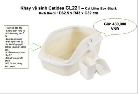 Catidea Khay Vệ Sinh Mèo CL221