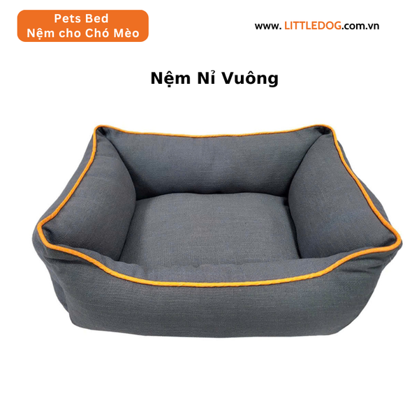 NỆM THÚ CƯNG NỈ VUÔNG - SQUARE FLEECE PET BED ULIGOTA