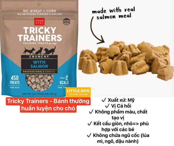 CloudStar Tricky Trainers - Bánh thưởng huấn luyện cho chó 227g