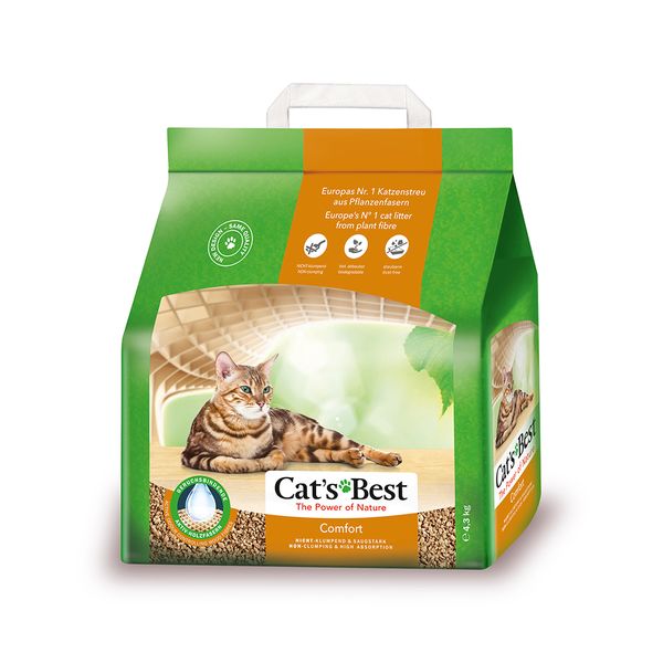 Cát Vệ Sinh Cho Mèo - Cát Gỗ Cat’s Best Comfort 4.3kg