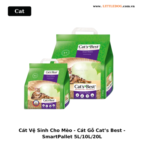 Cát Vệ Sinh Cho Mèo - Cát Gỗ Cat’s Best - SmartPallet 5L/10L/20L